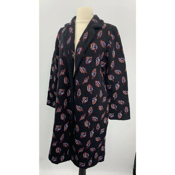 Aldomartins Leaf Jacquard Sweater Coat - Picture 2 of 7